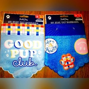 Brand new medium large dog bandanas that go over collar
